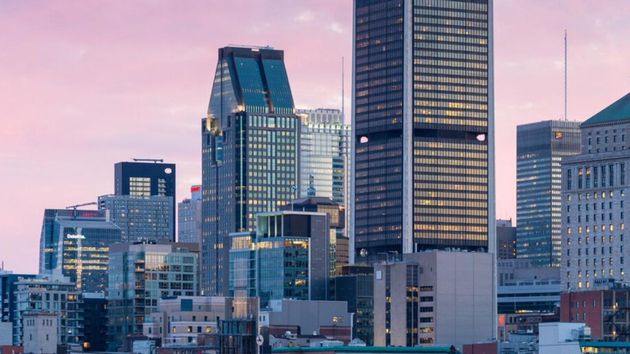 Coucher de soleil à Montréal.