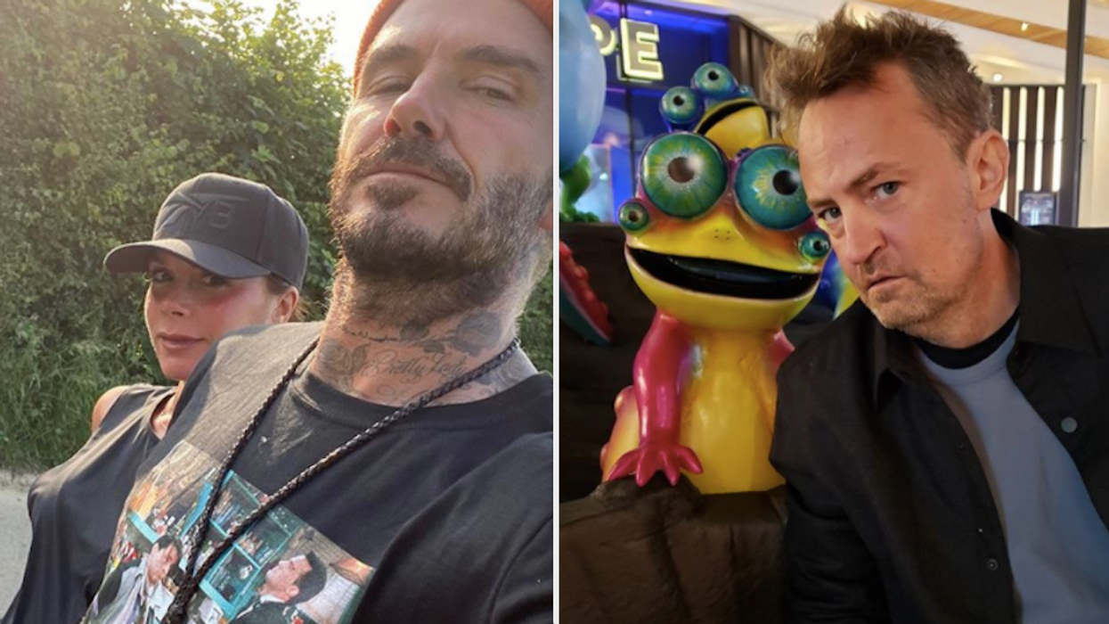 Could this be a better celeb interaction? David Beckham recently posted a snap of him wearing a Friends t-shirt and Matthew Perry's response to it was so perfect. The actor behind Chandler Bing reposted the photo on his profile and the soccer star left a cheeky comment showing off his love for the sitcom.
