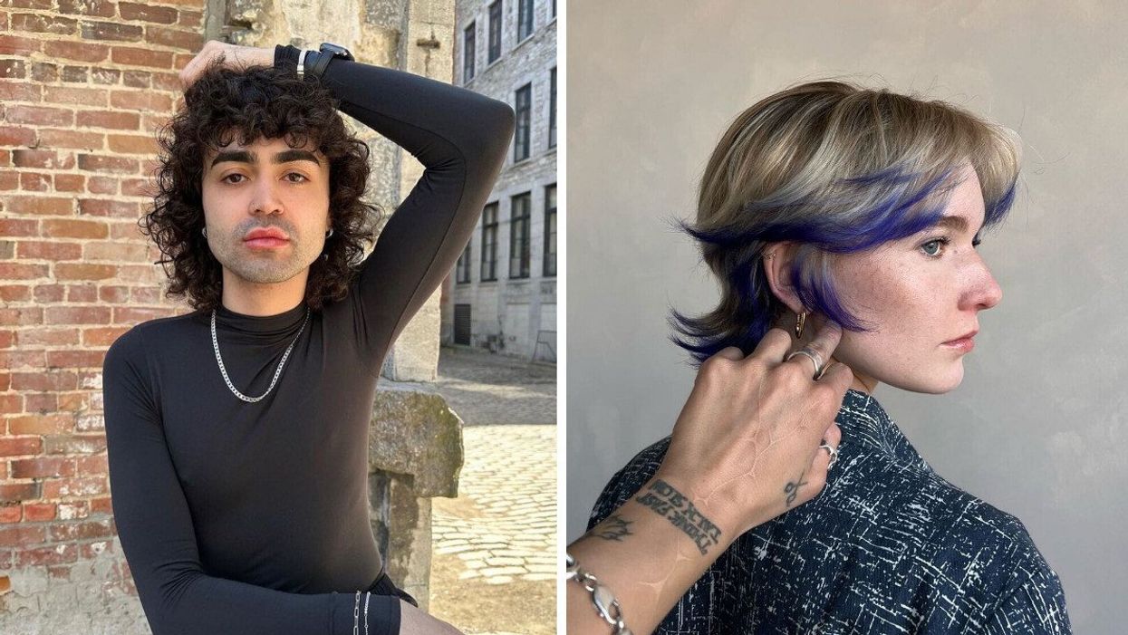 Coupe de cheveux réalisée par Mathieu St-Cyr (PRIVÉ Par David D’Amours). Droite : Coloration réalisée par MJ Déziel (APART studio).