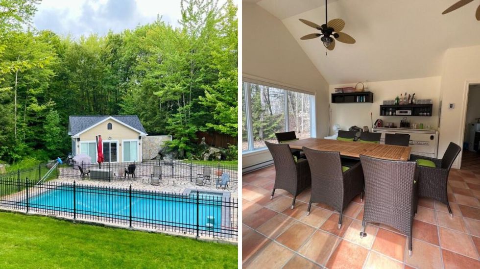 Cour arri\u00e8re de la maison \u00e0 vendre de Patrick Groulx.