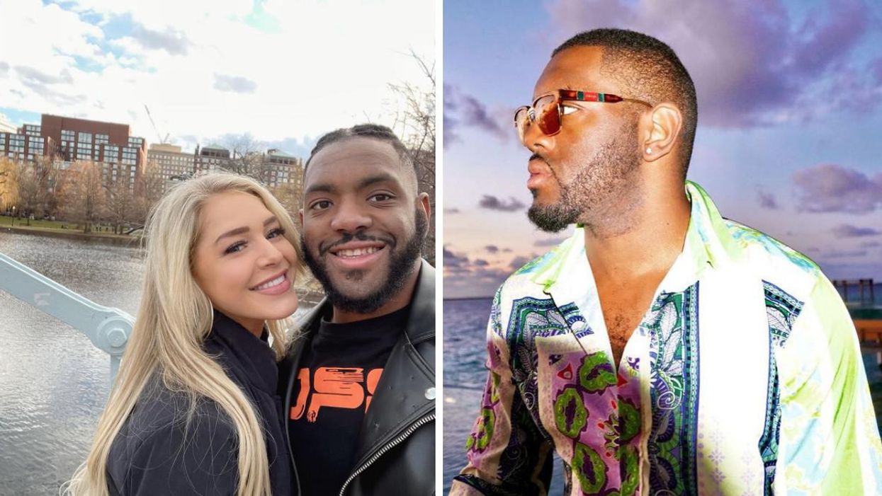 Courtney Clenney and Christian Toby Obumseli. Right: Christian Toby Obumseli.
