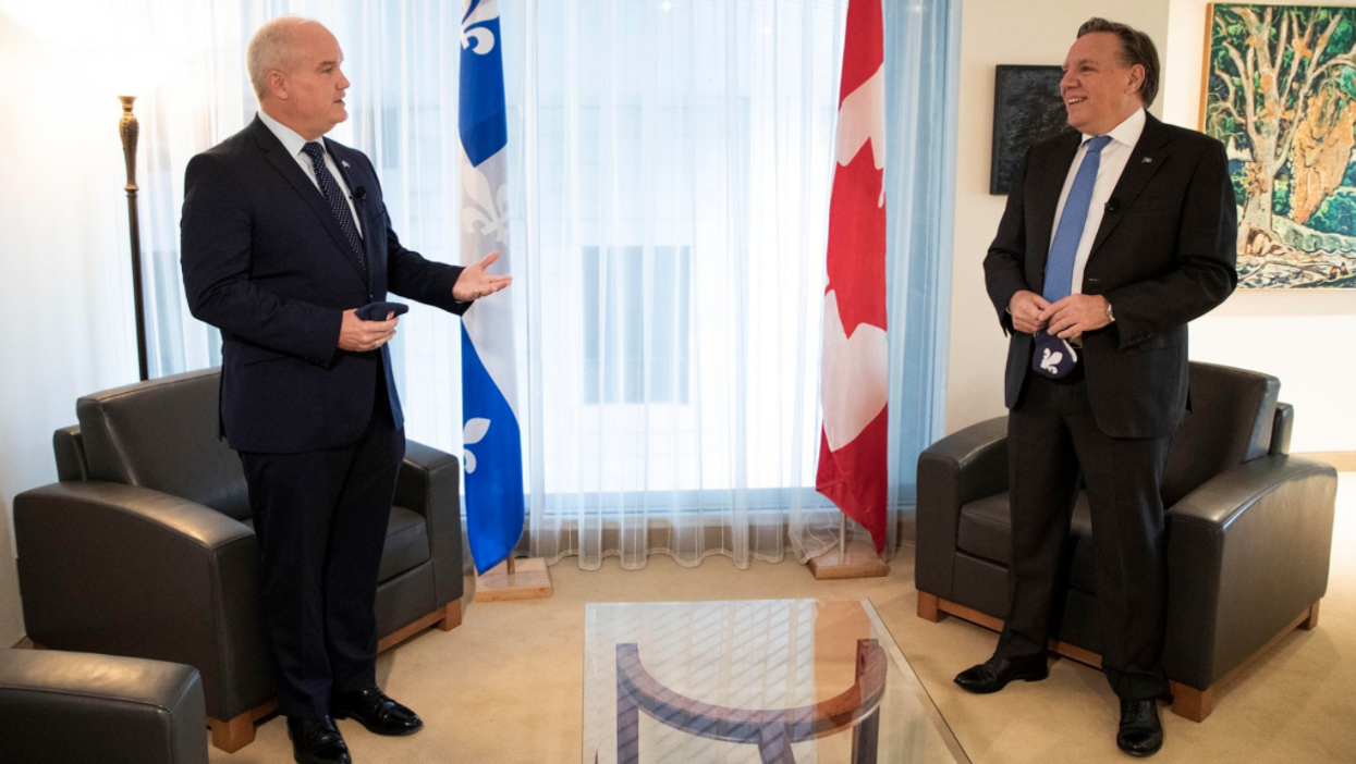 COVID-19 : Francois Legault ne se fera pas tester même s'il a côtoyé Erin O'toole