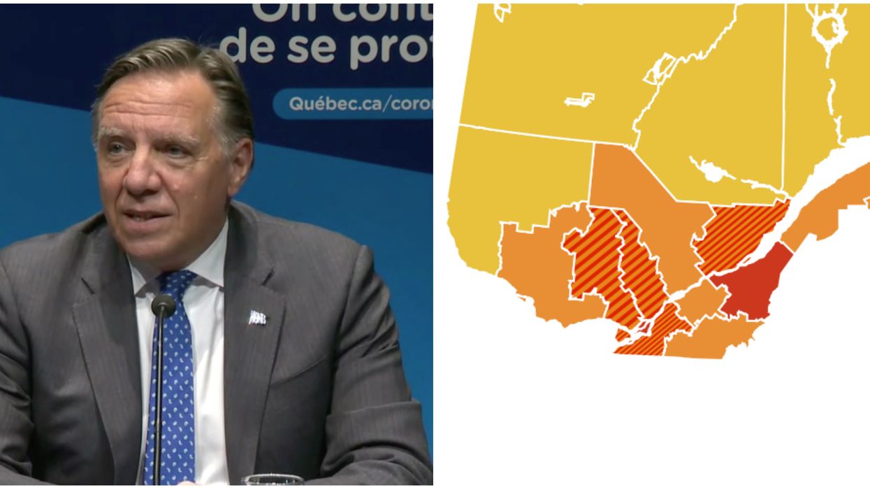 COVID-19 : le Grand Montréal, Québec et Chaudière-Appalaches passent en zone rouge