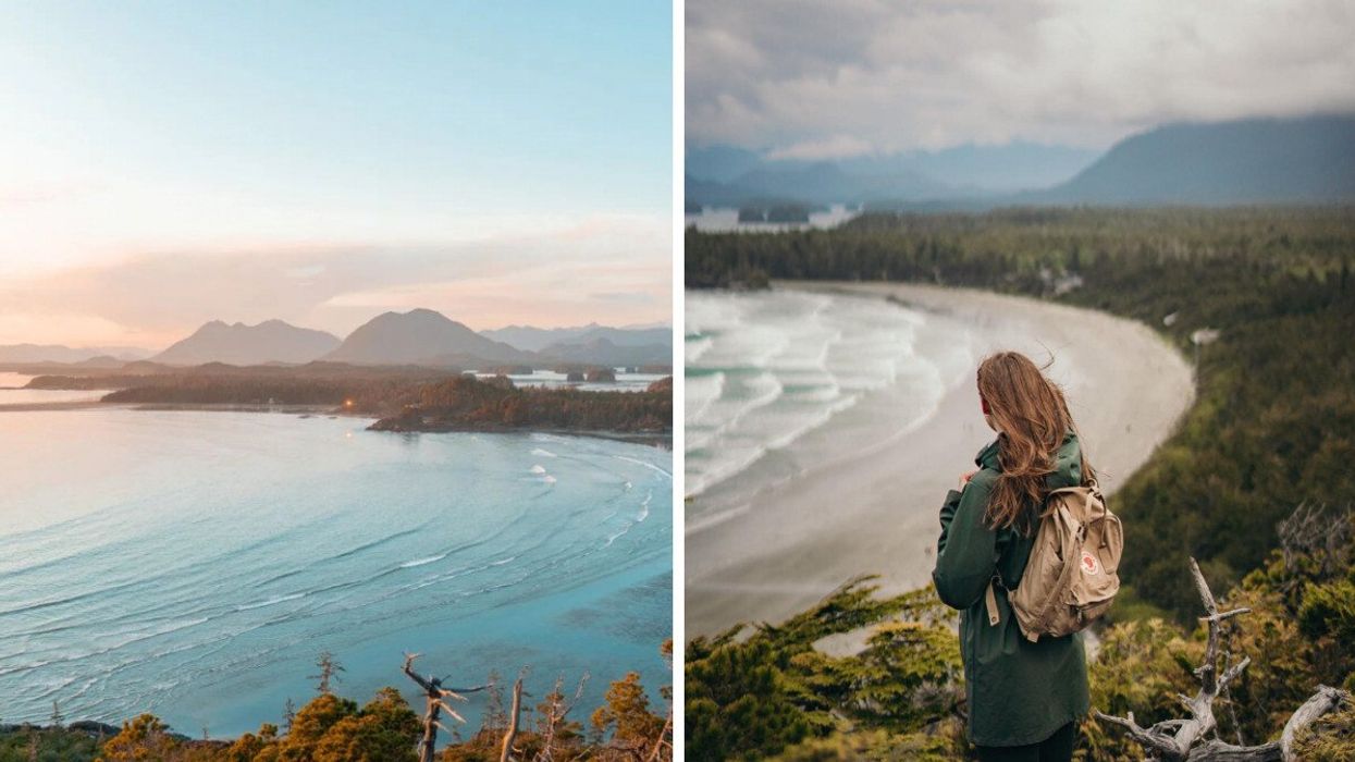 Cox Bay Lookout in Tofino, on Vancouver Island.