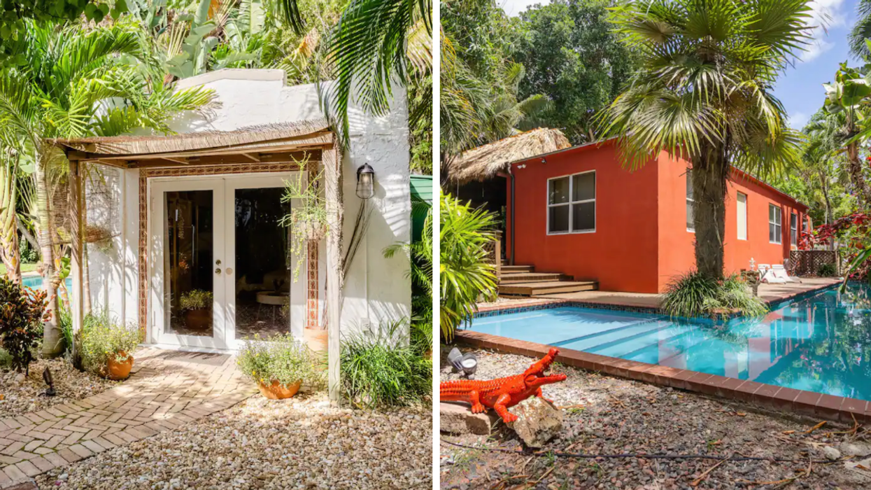 Cozy and Charming Cottage. Right: Tropical Guesthouse.