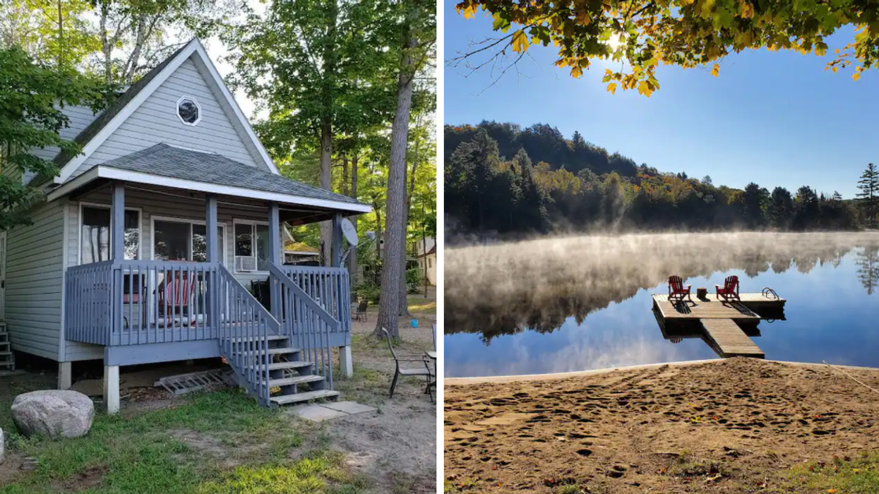 Cozy Beach House On Georgian Bay. Right: Oxtongue Lake Gem.