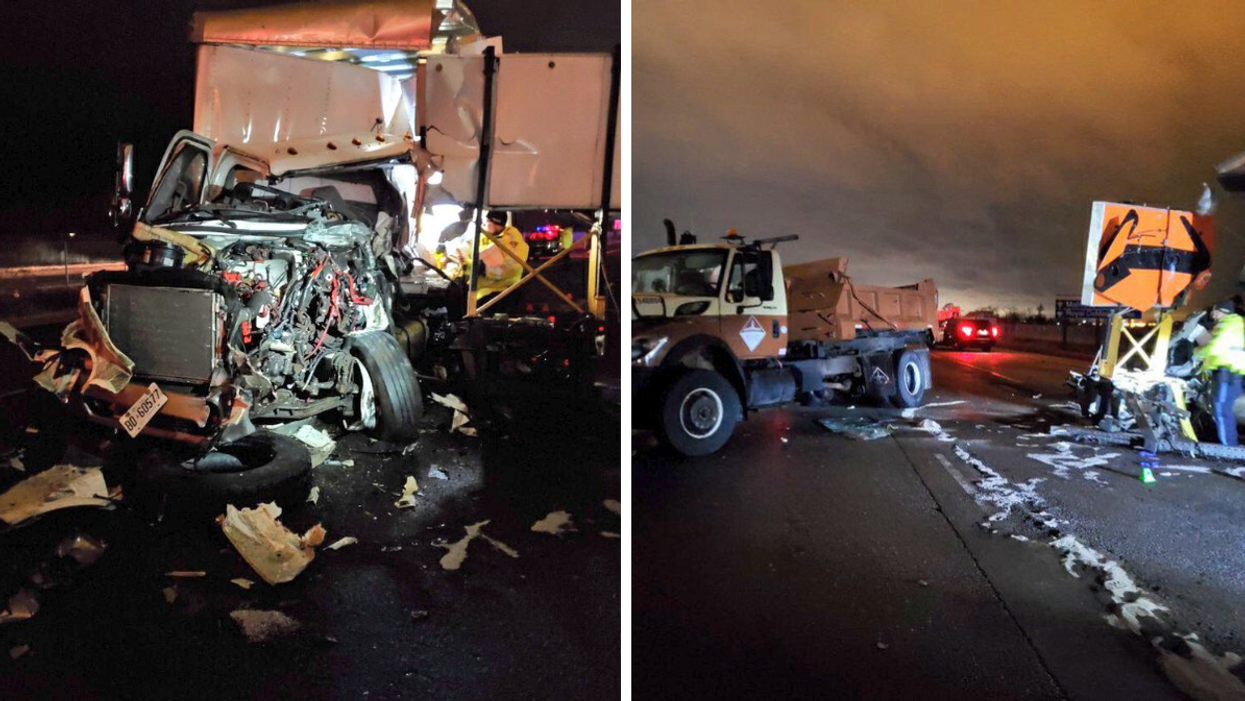 Crash on the QEW.