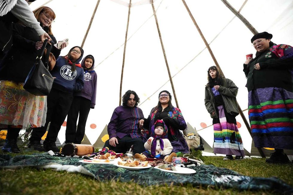 Cree baby takes first steps in historic ceremony