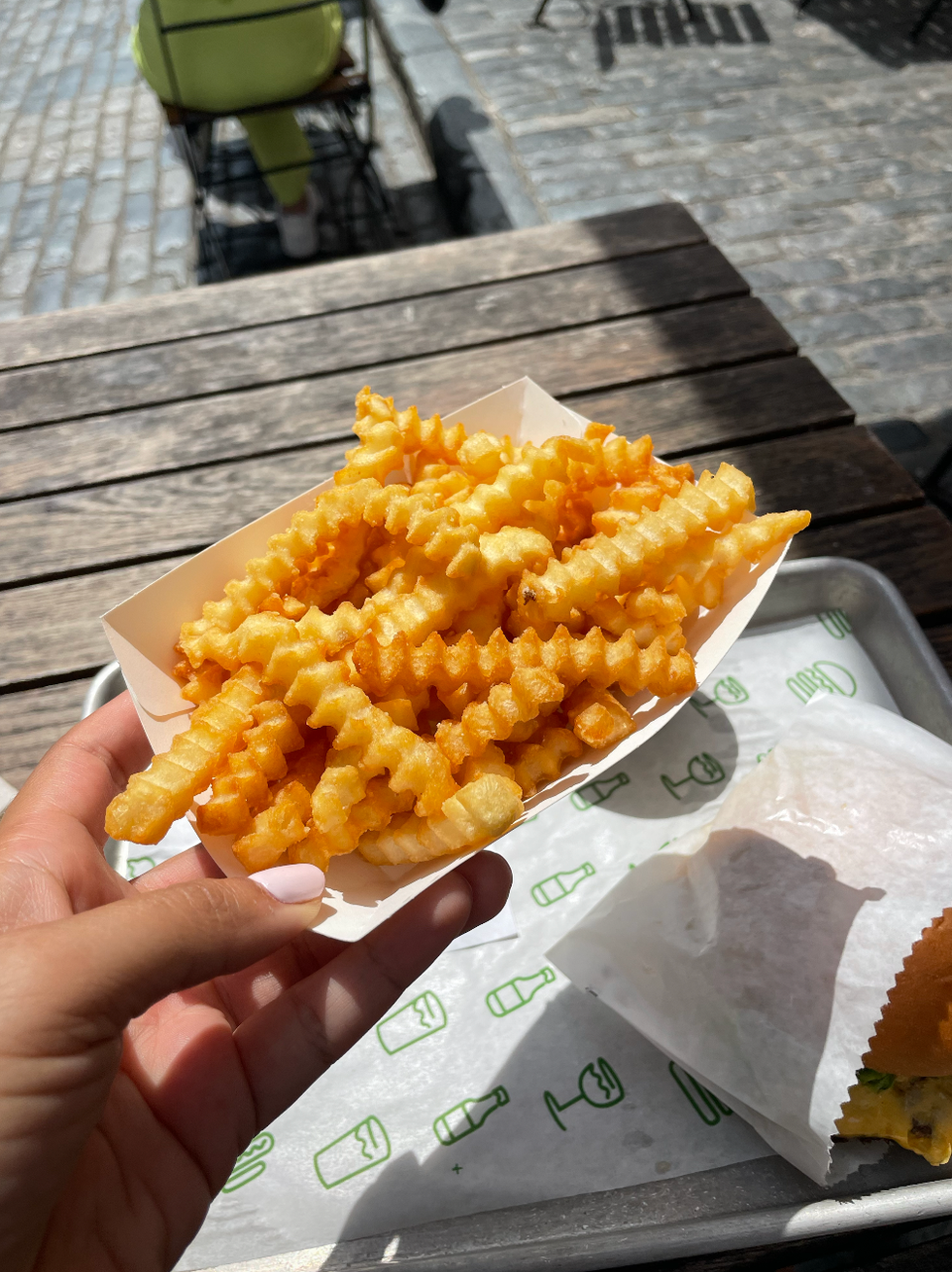 Crinkle fries from Shake Shack.