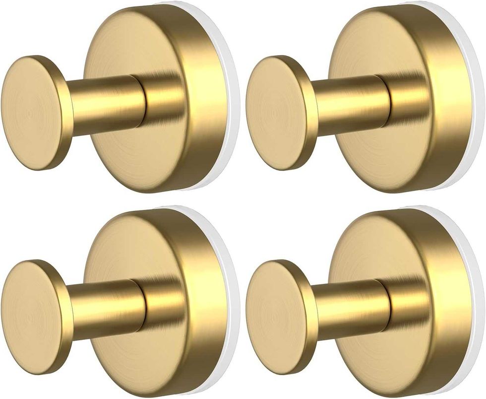 Crochets muraux adh\u00e9sifs dor\u00e9s vendus sur Amazon\u00e9