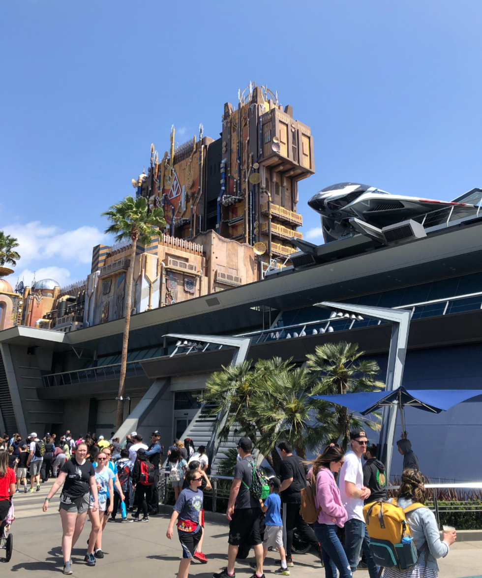 Crowds at Disneyland.