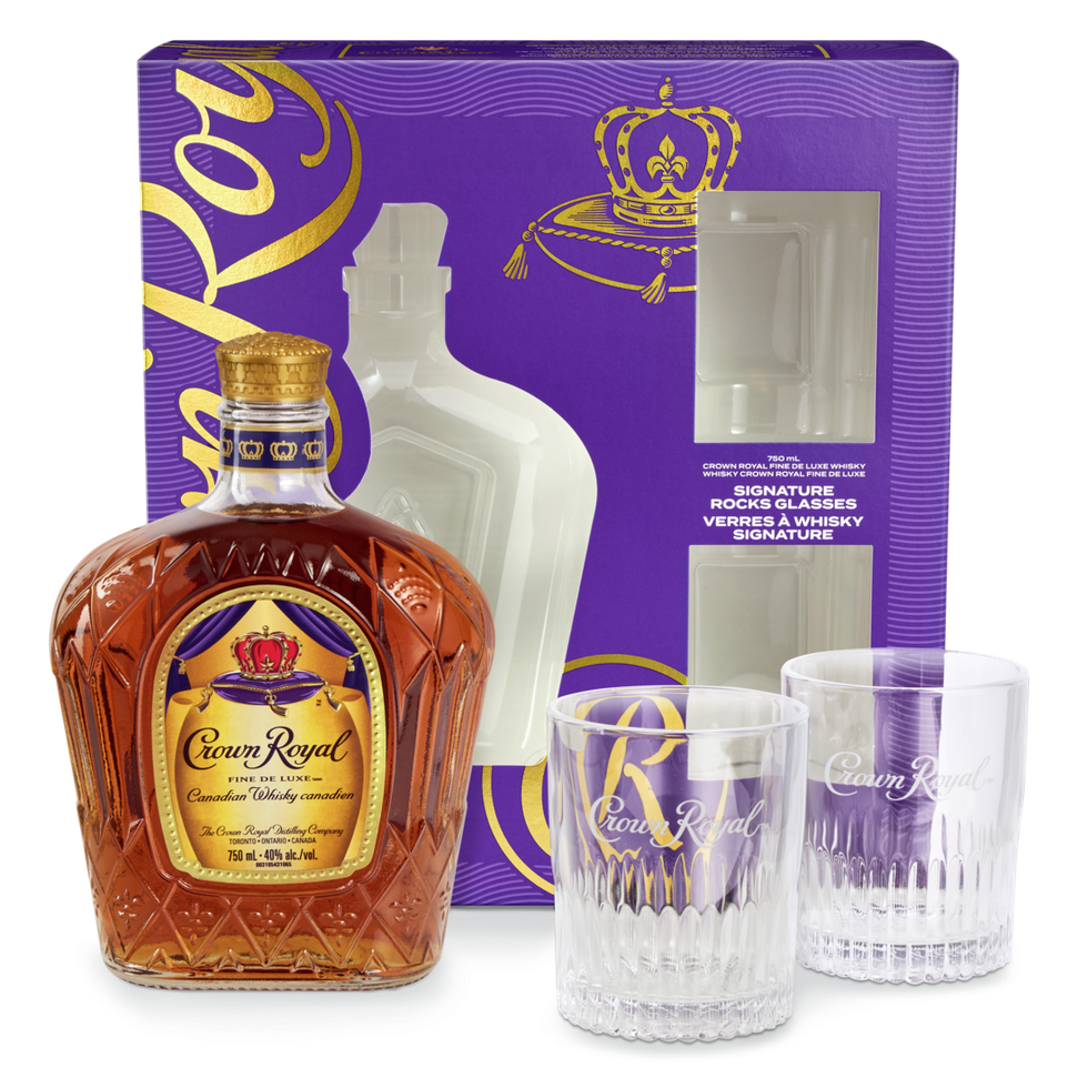 Crown Royal with Glasses Gift Pack.