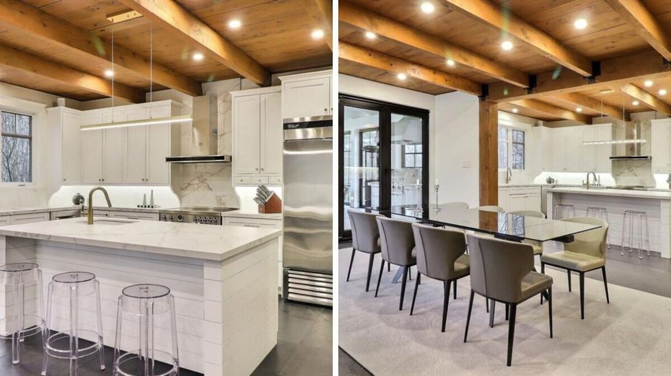 Cuisine et salle \u00e0 manger.