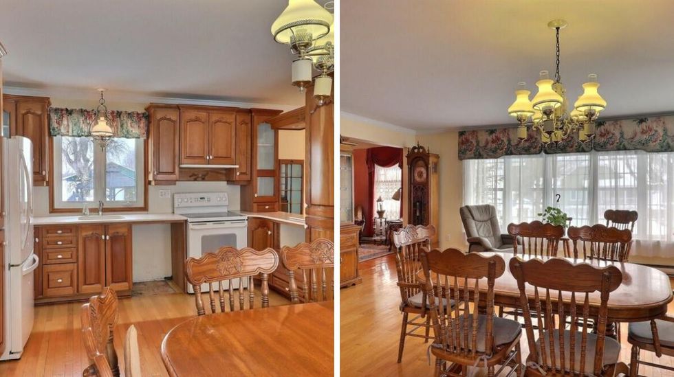 Cuisine et salle \u00e0 manger.