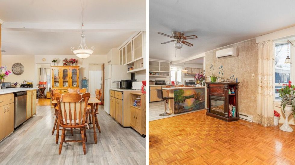 Cuisine et salle \u00e0 manger.