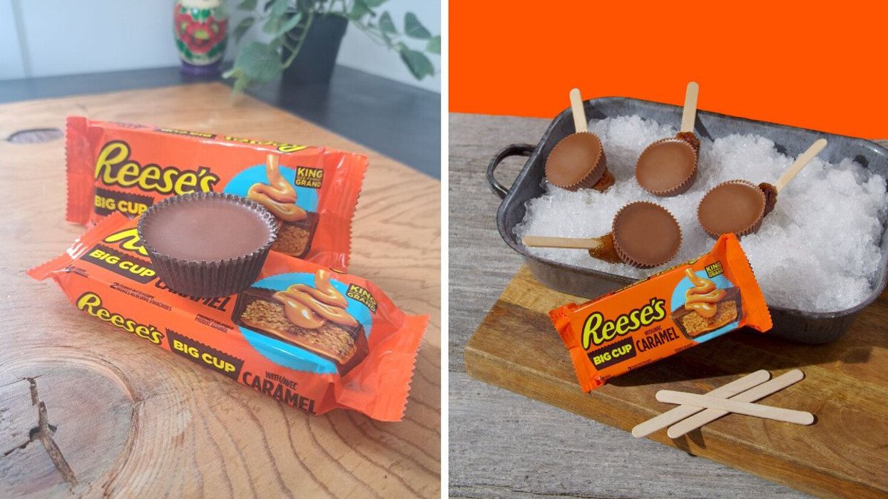 Cup REESE’S au caramel. Droite: Gourmandises REESE’S sur glace