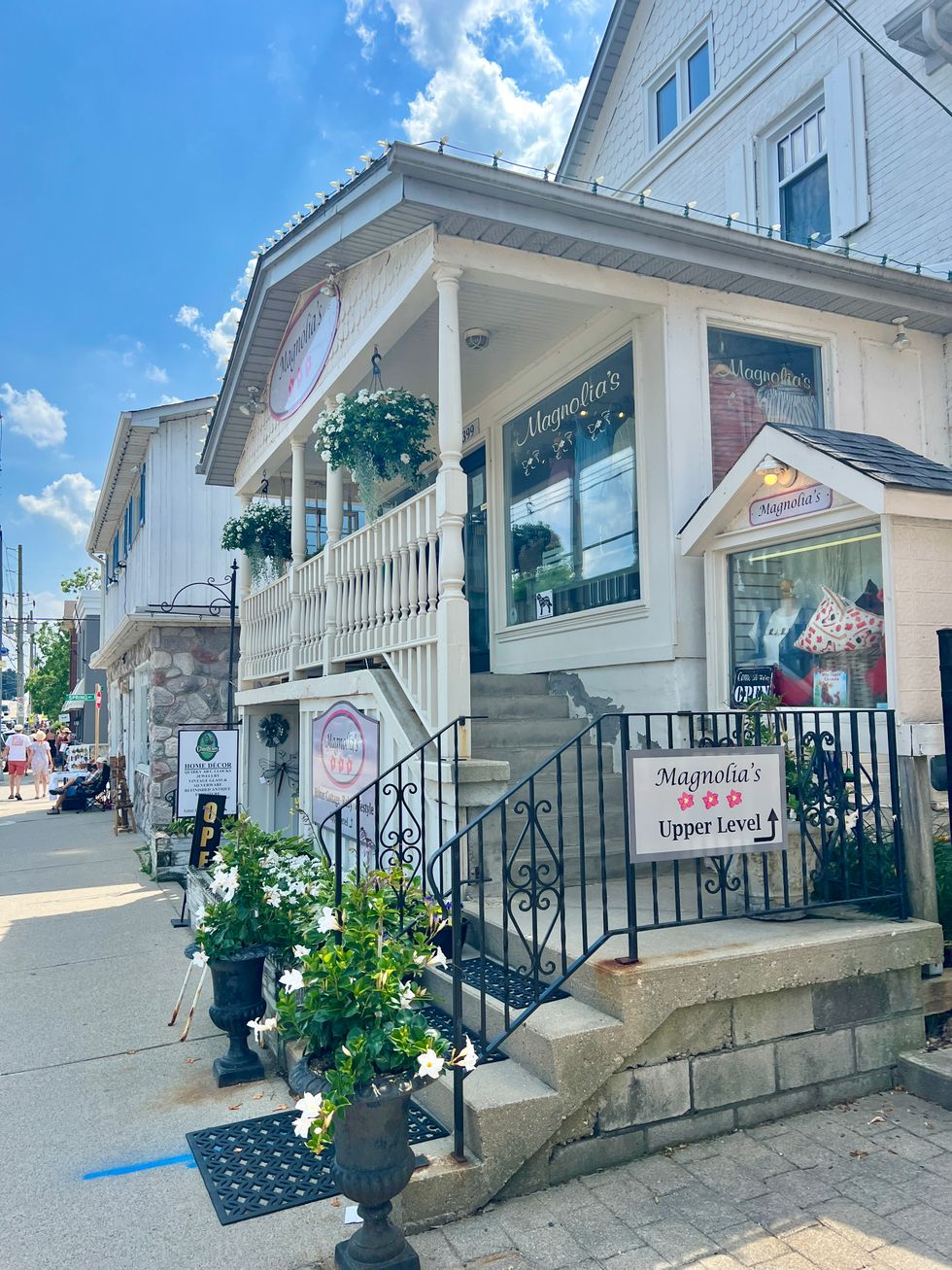 Cute shops in St. Jacobs Village.