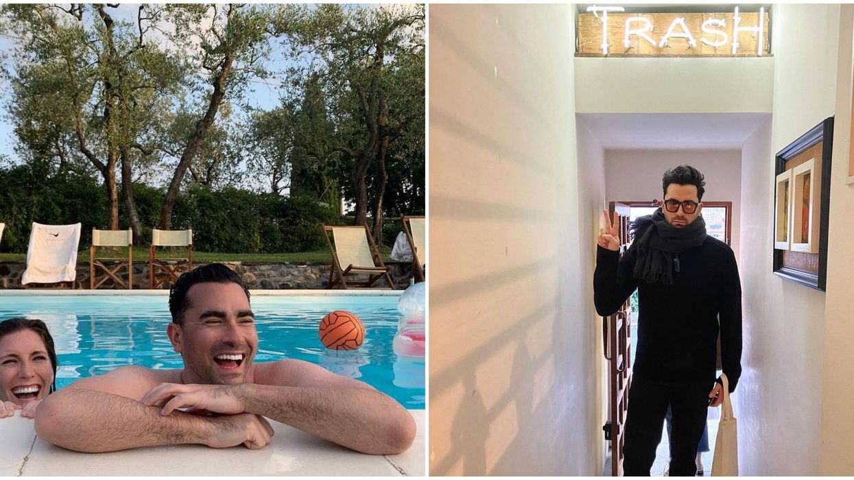 Dan Levy's Sexiest Man Alive Photoshoot Had Him Oiling His Legs Especially For It