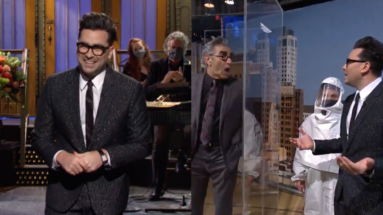 Dan Levy's 'SNL' Performance Included A Surprise Cameo From His Dad (VIDEO)