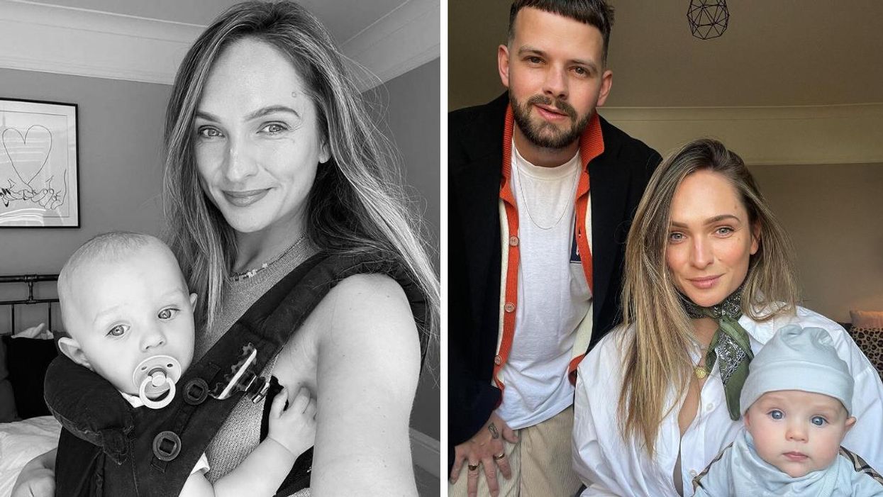Dani Hampson with her son Bowie Andrew Mann. Tom Mann with Dani Hampson their son Bowie Andrew Mann.