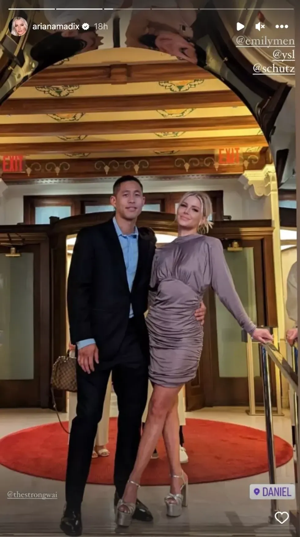 Daniel Wai and Ariana Madix.