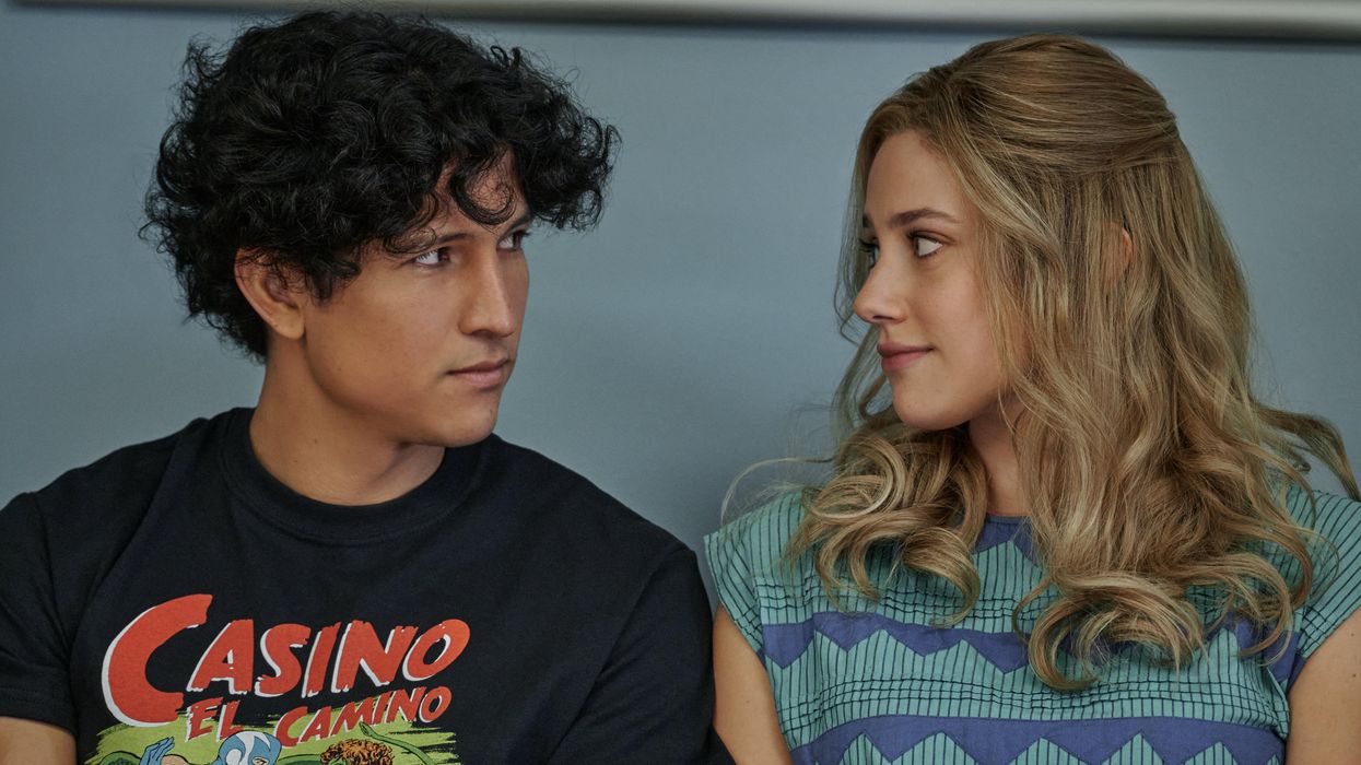Danny Ramirez and Lili Reinhart in Look Both Ways.