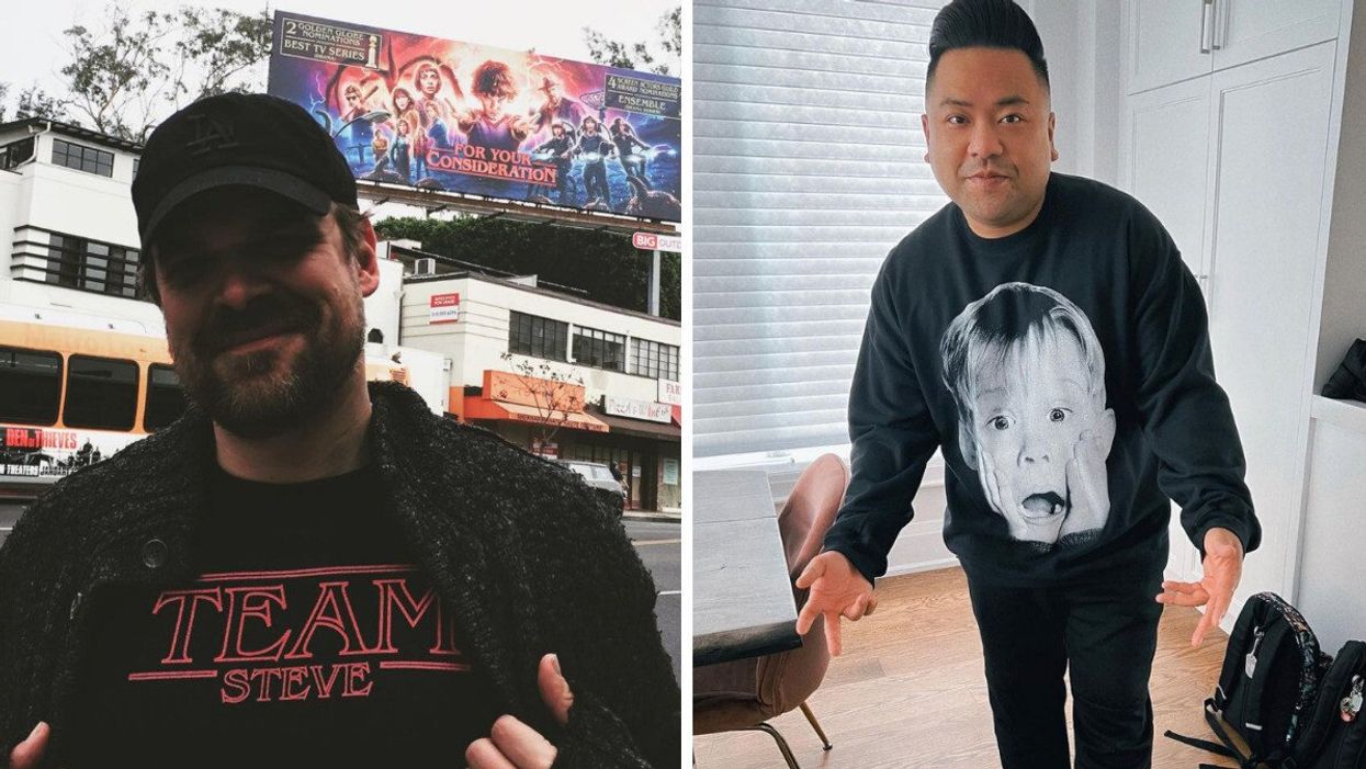 David Harbour will be at the Calgary Expo. Right: Andrew Phung will also be at the event.