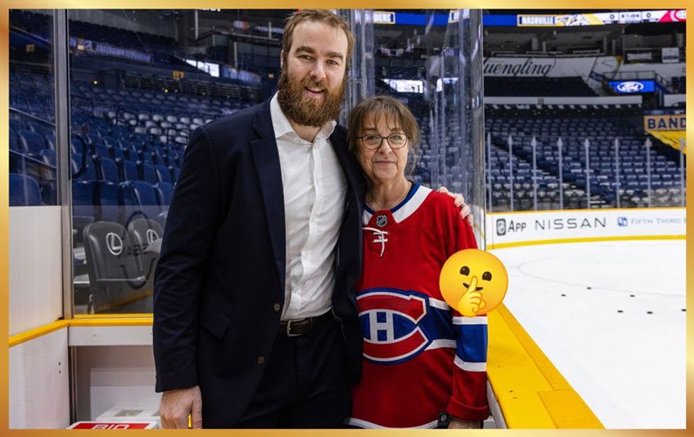 David Savard et sa m\u00e8re.