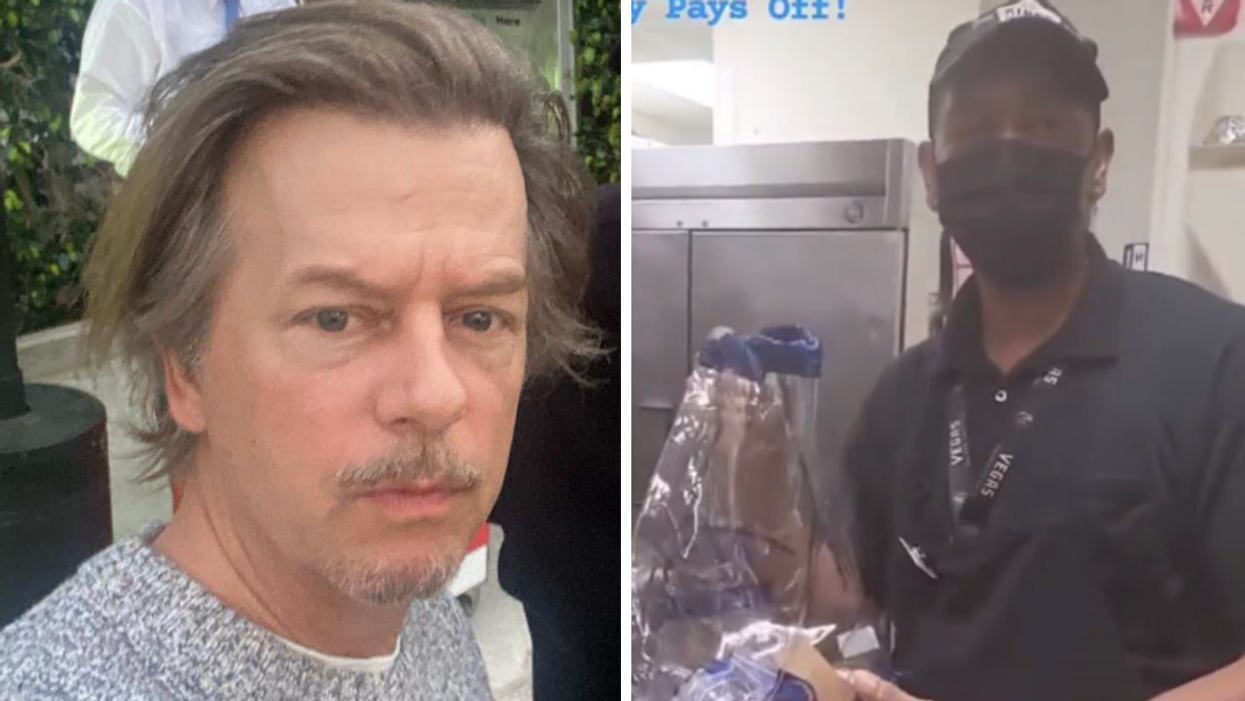 David Spade. Right: Kevin Ford.