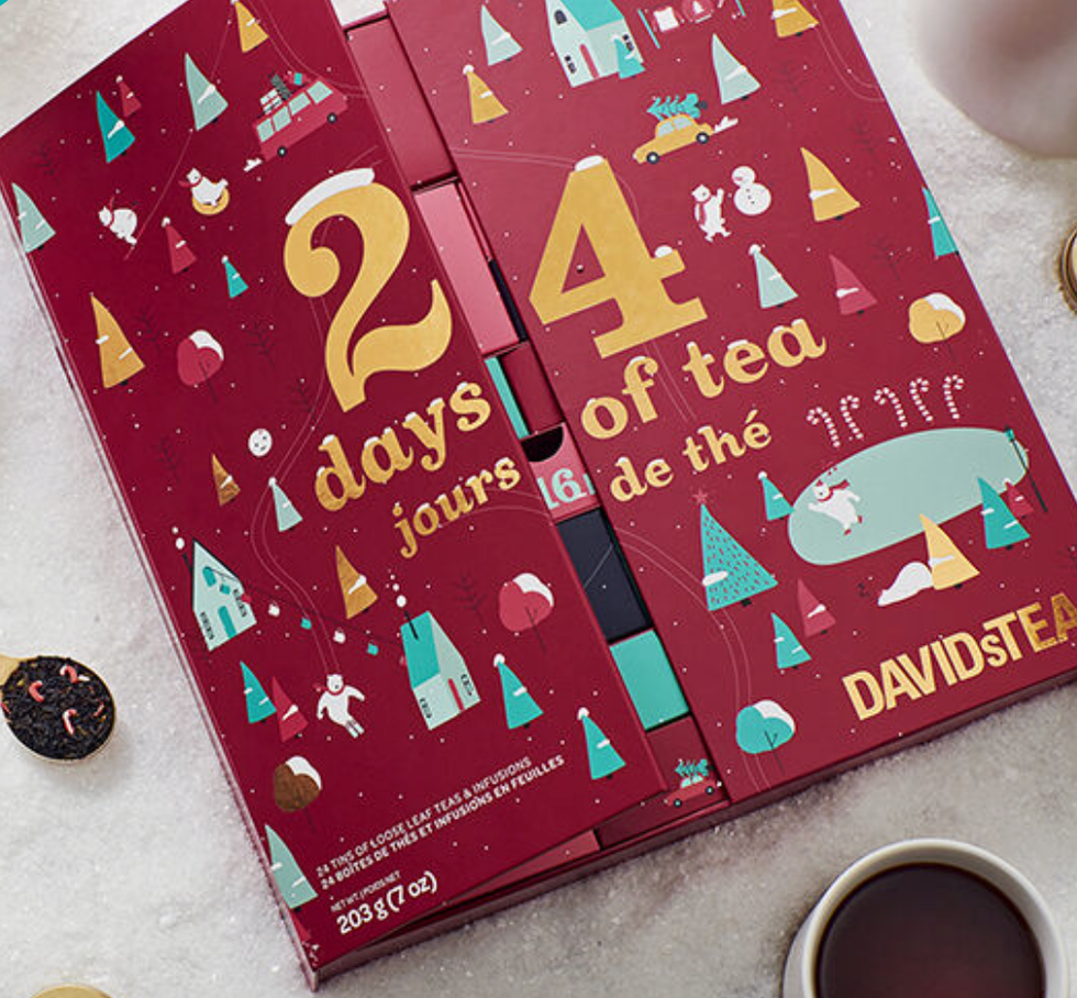 DAVIDsTEA 24 Days of Tea Advent Calendar.