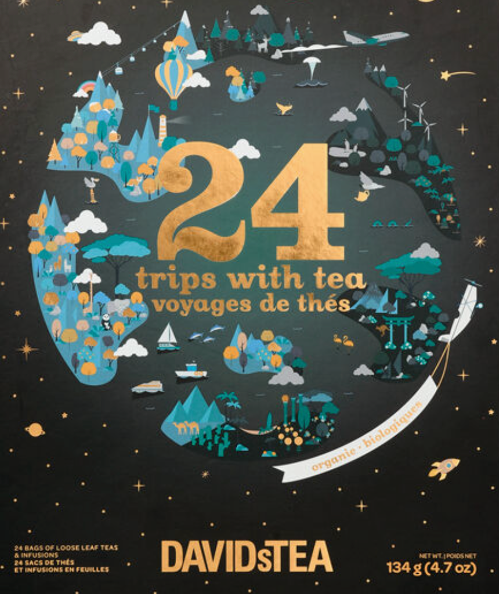 DAVIDsTEA 24 Trips With Tea Advent Calendar.