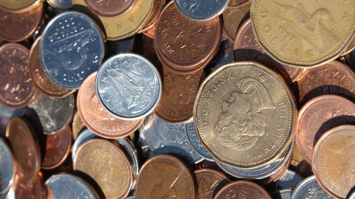 De la monnaie canadienne.