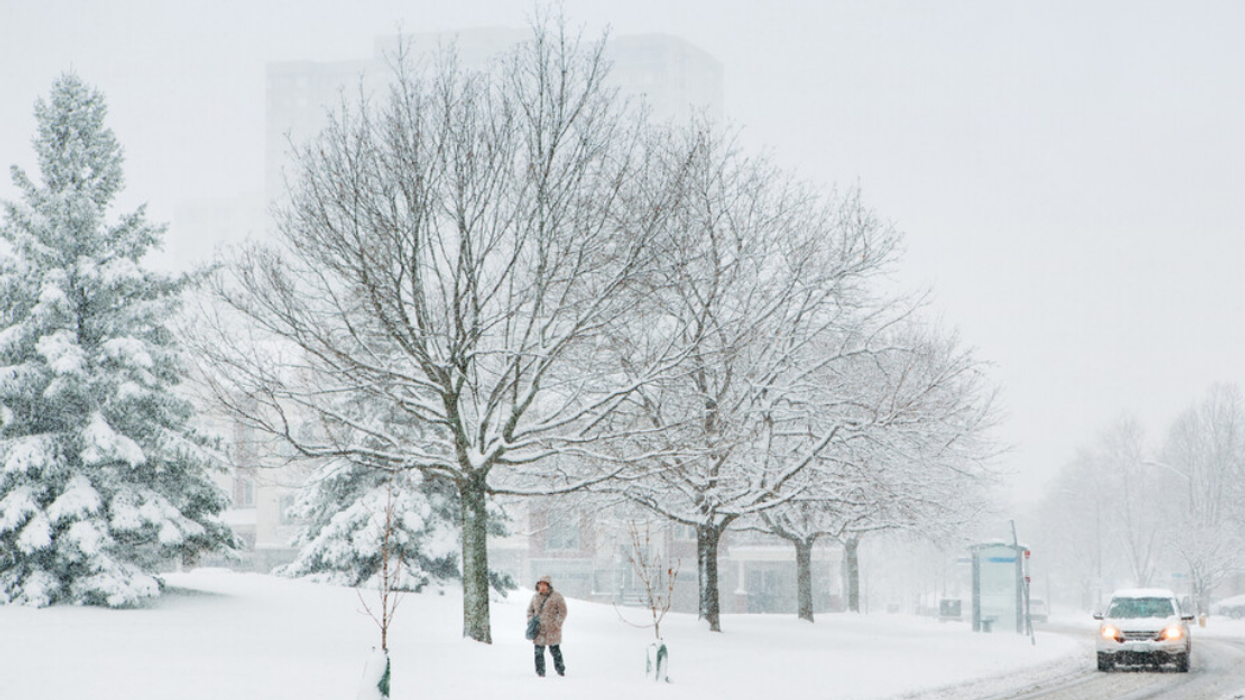De la neige.