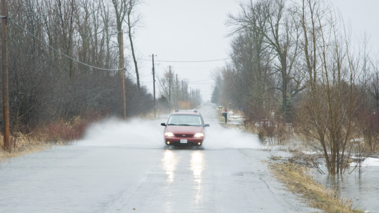 De la pluie et de la neige.