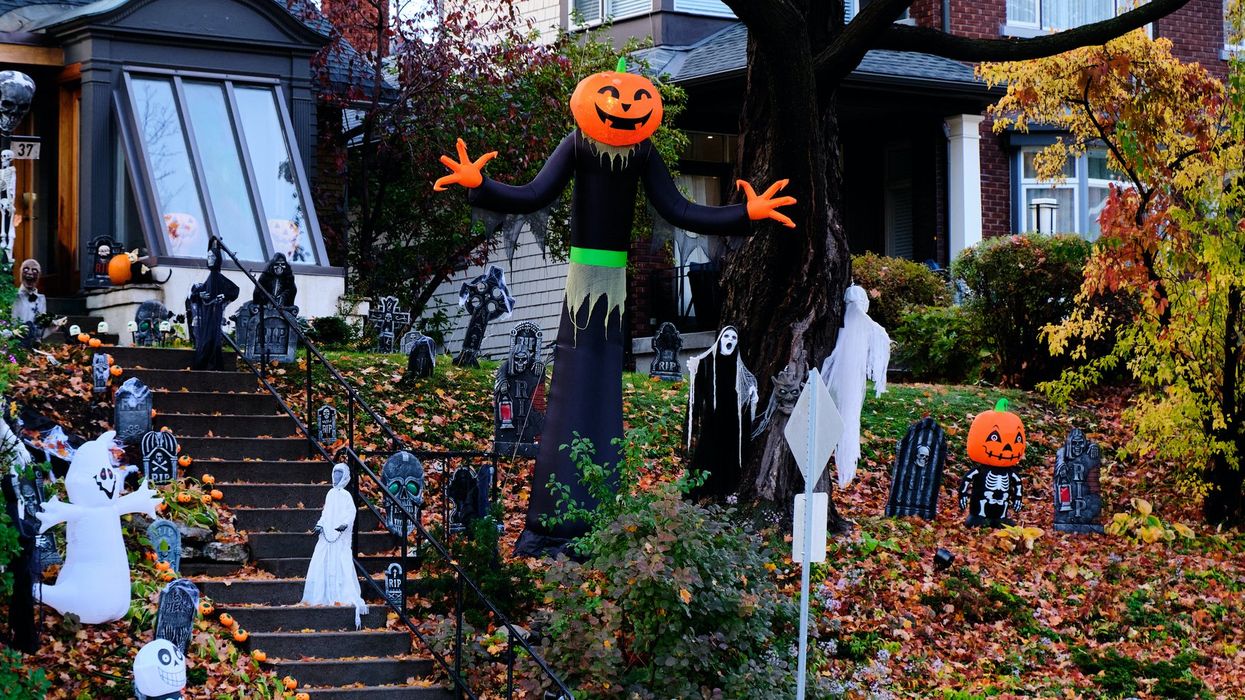 Décorations d'Halloween.