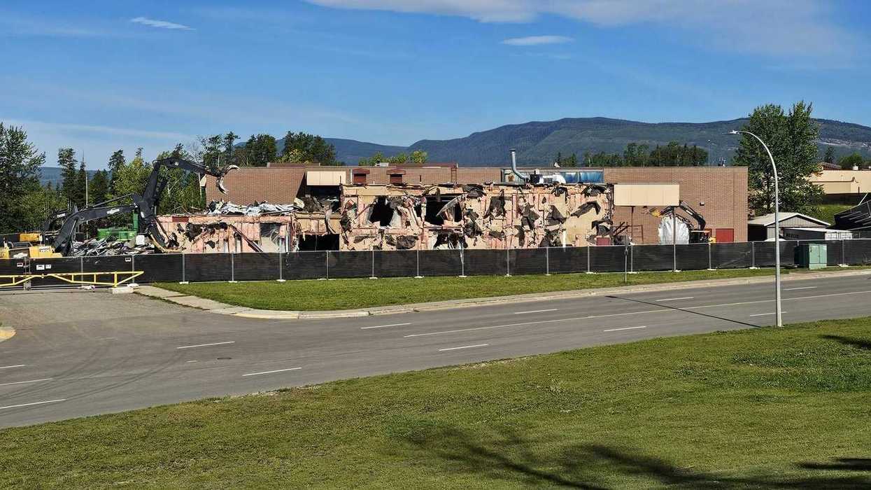 Demolition begins at Tumbler Ridge school