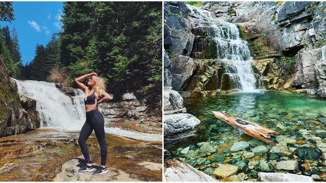 Denny Creek Trail In Washington State Has A Natural Waterslide Perfect For Swimming
