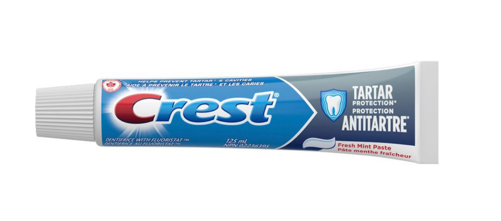 Dentifrice Crest.