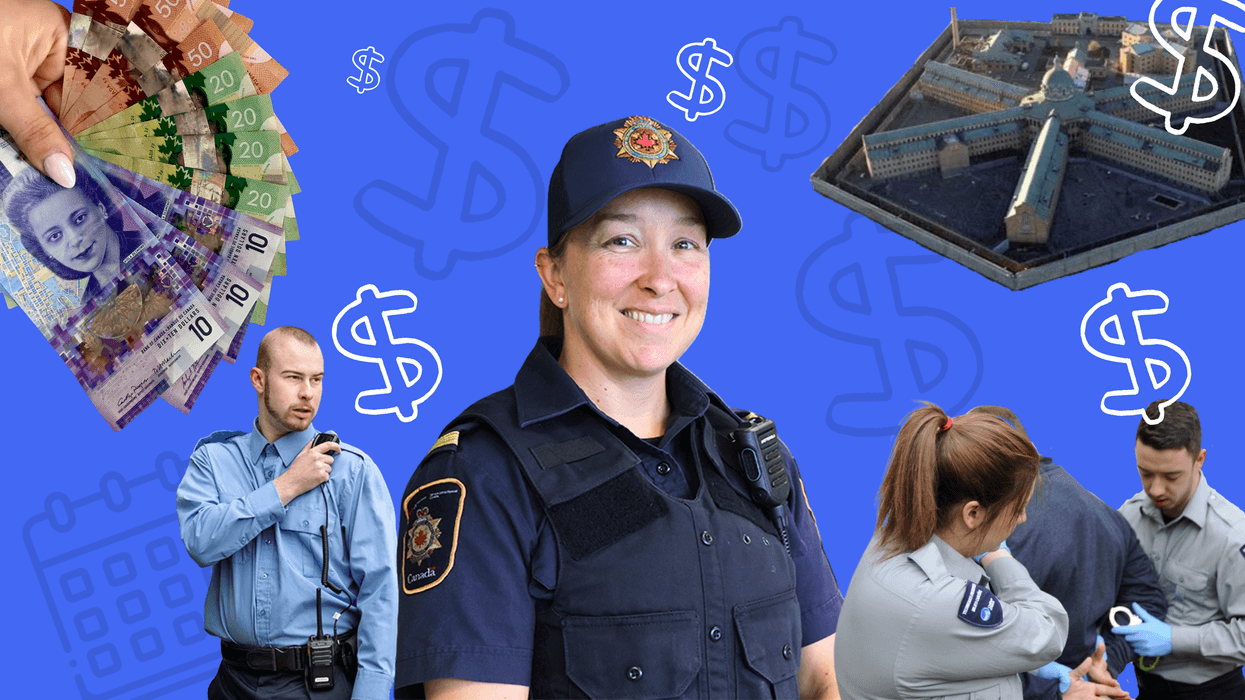 Des agents de services correctionnels.