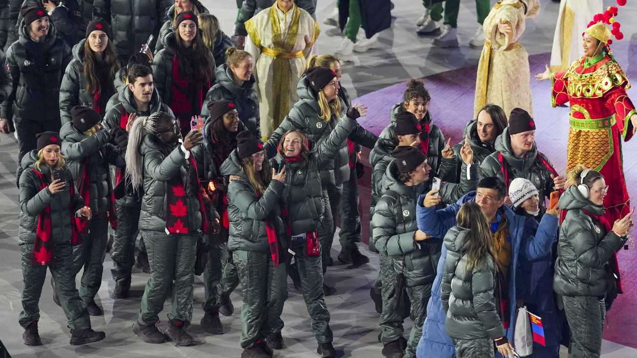 Des athlètes canadiens.