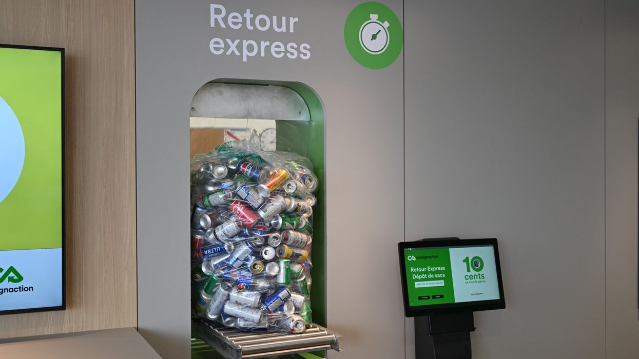 Des canettes consignées.