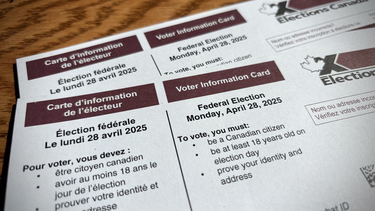 Des cartes d'information de l'électeur