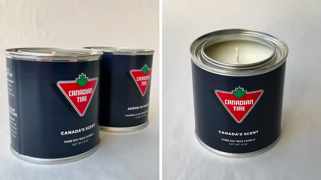 Des chandelles du Canadian Tire.