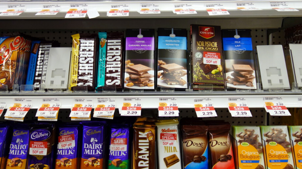 Des chocolats vendus au Québec.