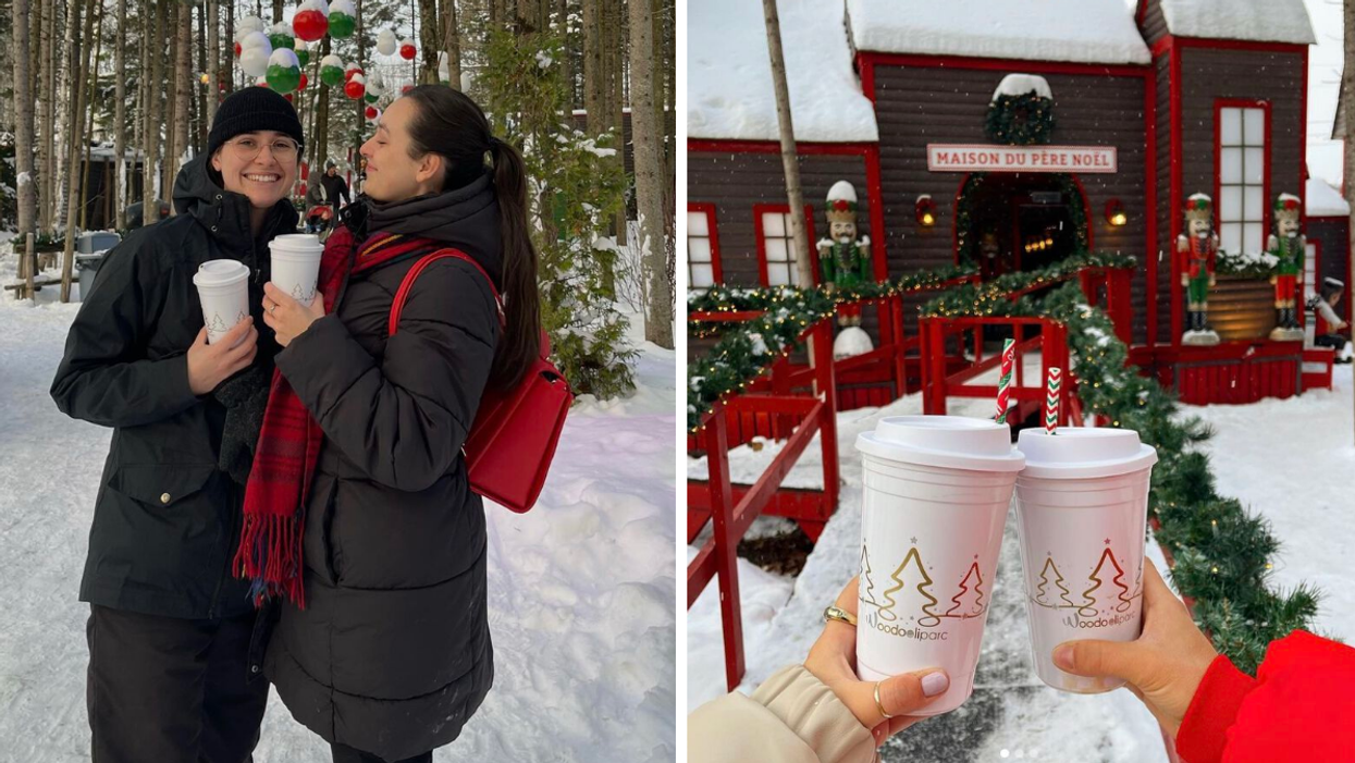 Des clients au Woodooliparc. Droite : Boissons au Woodooliparc.