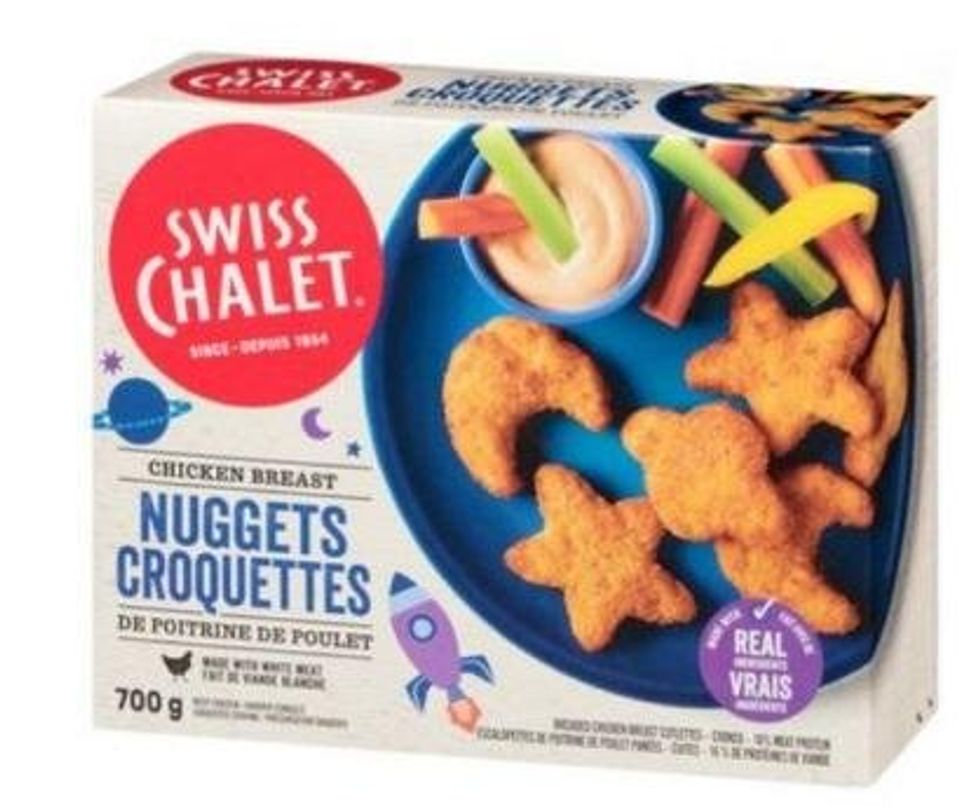 Des croquettes de poitrine de poulet de marque Swiss Chalet