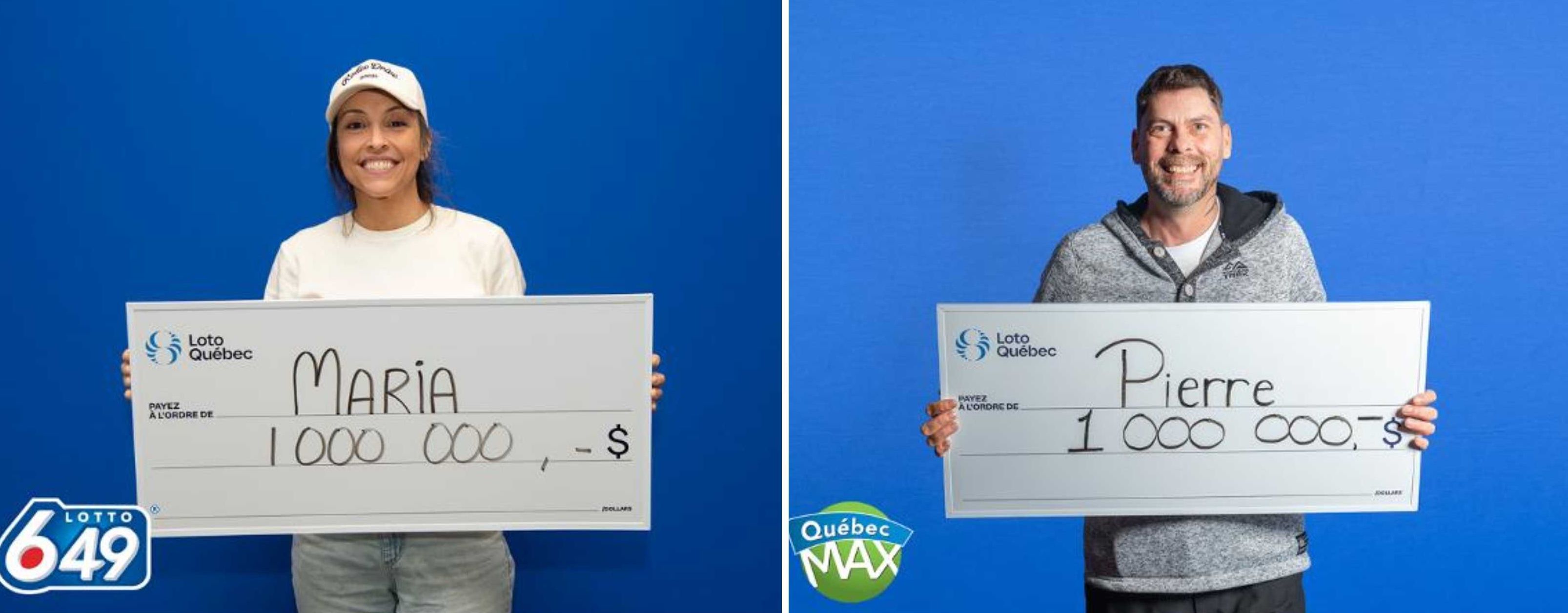 Des gagnants de Loto-Qu\u00e9bec.