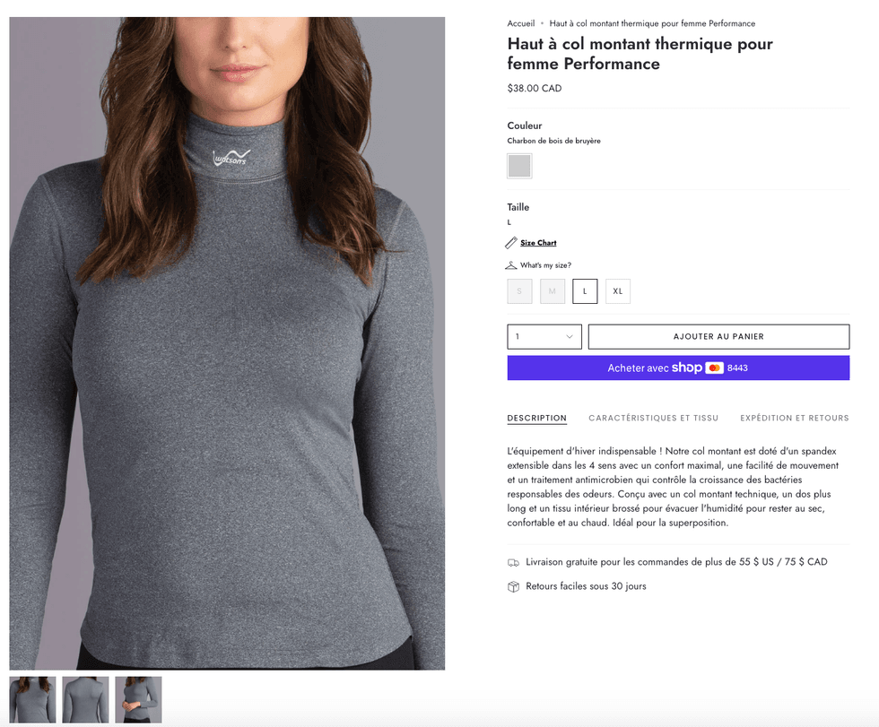 Des haut couche de base isotherme \u00e0 manches longues pour filles, Performance sur le site de Watson's \u00e0 38 $.