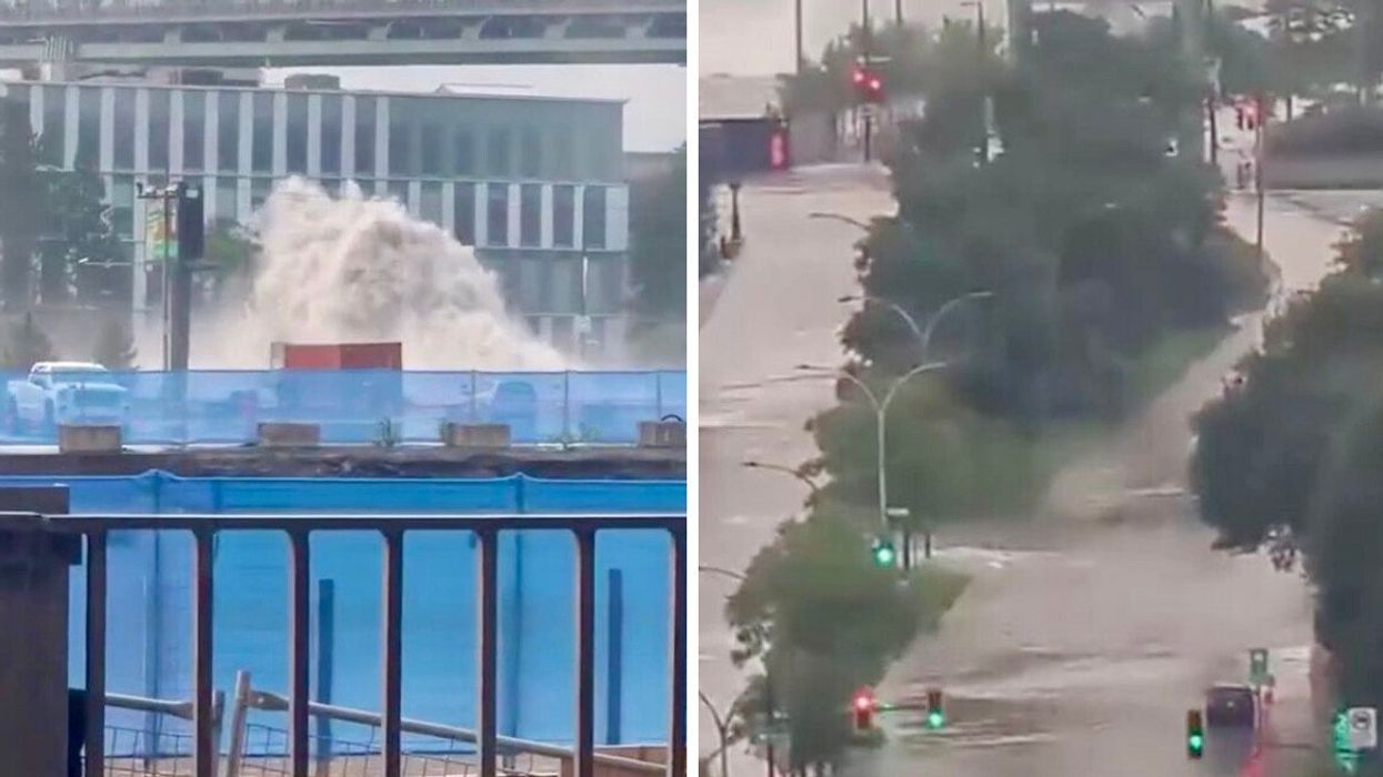 Des immenses fuites d'eau en photo.