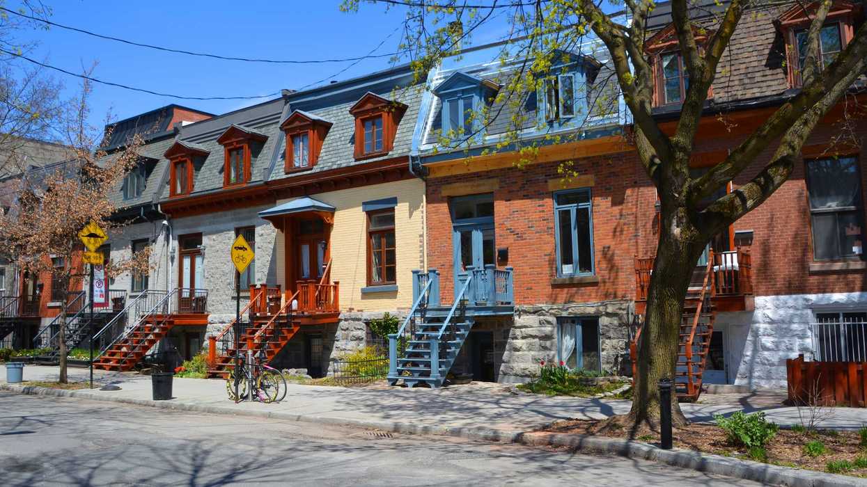 Des immeubles résidentiels à Montréal.
